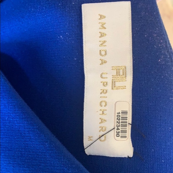 Blue Cap-Sleeve Dress - Picture 4 of 5